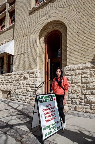 Mike Deal / Winnipeg Free Press
Marleen Mecas, co-creator of Ashdown Market at 171 Bannatyne Avenue. Ashdown Market is a new grocery store in the Exchange District. It’s also a cannabis shop (though cannabis material is hidden).
See Gabrielle Piche story
230509 - Tuesday, May 09, 2023.