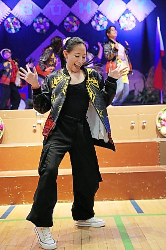 Dancer Nicole Rodrigo with WFC Dance Group peform hip hop during at the Philippines pavilion. (Matt Goerzen/The Brandon Sun)