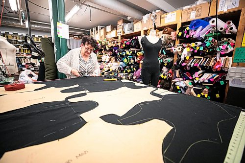 MIKAELA MACKENZIE / FREE PRESS

Mila Tsibulski cuts out pieces for dance bodysuits at Harlequin Costume on Thursday, Feb. 5, 2026.

For Aaron Epp story.
Free Press 2026