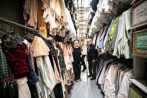 MIKAELA MACKENZIE / FREE PRESS

Jan (left), Kate, and Scott Malabar in the cold storage area at Harlequin Costume on Thursday, Feb. 5, 2026.

For Aaron Epp story.
Free Press 2026
