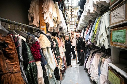 MIKAELA MACKENZIE / FREE PRESS

Jan (left), Kate, and Scott Malabar in the cold storage area at Harlequin Costume on Thursday, Feb. 5, 2026.

For Aaron Epp story.
Free Press 2026