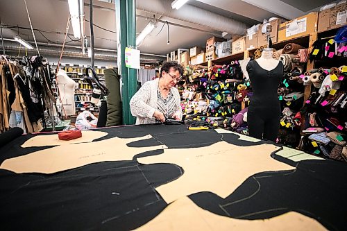 MIKAELA MACKENZIE / FREE PRESS

Mila Tsibulski cuts out pieces for dance bodysuits at Harlequin Costume on Thursday, Feb. 5, 2026.

For Aaron Epp story.
Free Press 2026