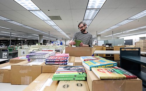 Ruth Bonneville / Free Press 

ENT - BTS library

Place: Millennium Library

Photo of Corey Lefko, support services technician as he unpacks new books at the Millennium Library.  

Meeting up with  Aileen Clear, collections librarian for the city, for a Behind the Scenes feature on how the library procures books/ebooks/audiobooks and how it predicts popularity to meet demand 

Story by Eva Wasney

Feb 5th,  2026
