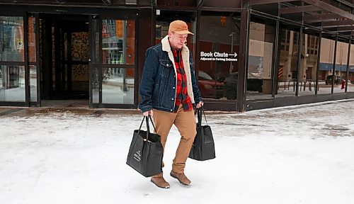 Ruth Bonneville / Free Press

LOCAL Library use

Photo of Jesson Downie as he leaves the Millennium Library with two bags of books.  

Streeter in front of Millennium Library. 

Story: The city's data portal has library attendance going back years and ibrary attendance has increased since 2022, but it still hasn't reached pre-pandemic levels. 

See story by Nicole


Feb 18th,   2026