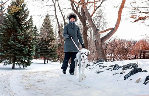 Ruth Bonneville / Free Press

Standup - King’s Park Dog Walk

Daisy, a two-year-old, old English Sheep Dog, trots along merrily with her owner, Brie Mitchell, at King’s Park Wednesday morning.  The friendly, rambunctious young dog looks forward to her regular walks at King’s Park,  especially when she’s  able to run freely in the nearby dog park in the park.  

Feb 25th,  2026