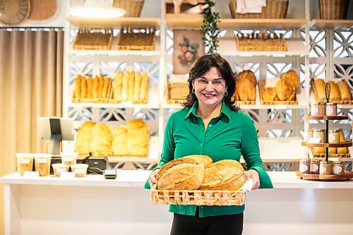 MIKAELA MACKENZIE / FREE PRESS
Ida Albo, owner and managing partner of the Bread Box, Friday, Feb. 27, 2026. The retail bake shop opened this week, and was started by the people behind the Fort Garry Hotel featuring items that are typically baked for hotel guests.
For Aaron Epp story.
Free Press 2026