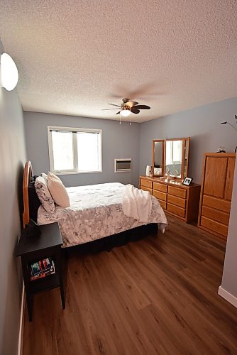 Todd Lewys / Free Press
The primary bedroom is big, bright and very private.