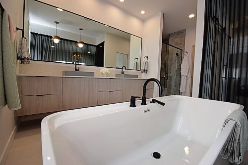 Todd Lewys / Free Press
It’s not difficult to imagine soaking away the day’s stress in such a relaxing, spa-like space.
