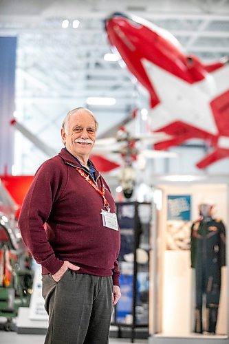 MIKAELA MACKENZIE / FREE PRESS
Royal Aviation Museum of Manitoba volunteer Gary Hook with the mannequin of Leah Mosher, one of the first three women to train as pilots at the RCAF and one of Gary Hookճ former students, and a Tutor training aircraft on Wednesday, March 4, 2026.
For AV story.
Free Press 2026