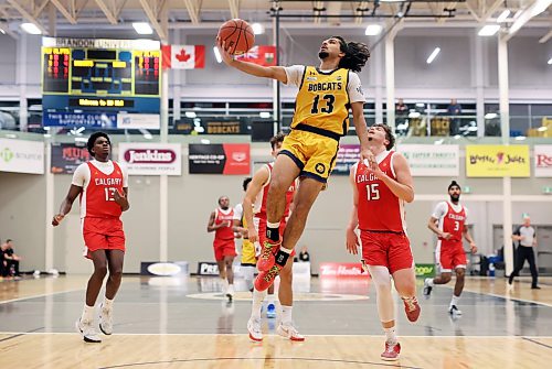 Munroop Gill was named Canada West rookie of the year following the 2025-26 men's basketball season. (Tim Smith/The Brandon Sun)