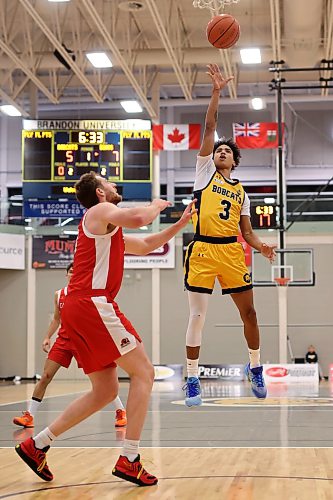 Malik Brown started strong but injured his ankle in the first semester, hampering his first season as a Bobcat. 
(Tim Smith/The Brandon Sun)