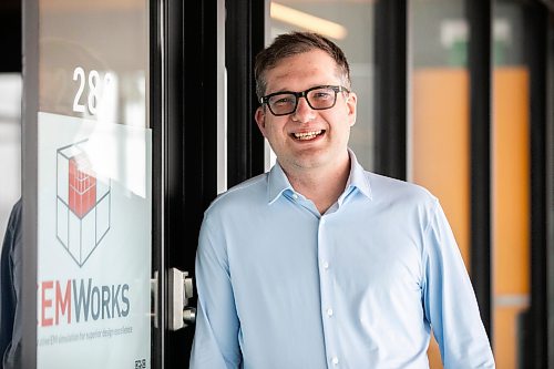 MIKAELA MACKENZIE / FREE PRESS
CEMWorks founder Jonatan Aronsson at their office on Friday, March 6, 2026.
For Aaron story.
Free Press 2026