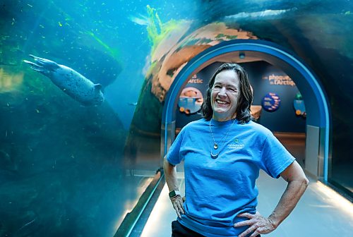 Ruth Bonneville Winnipeg Free Press 

VOLUNTEER

Photo of Janice Martin, a volunteer at the Assiniboine Park Zoo, in the Journey to the Arctic exhibit as zeals swim around her Tuesday. 

Janice Martin’s entire career has been at Assiniboine Park Zoo. She started there as an 18yo, picking up summer shifts at Aunt Sally’s Farm in 1976. After graduating from the U of M with a degree in zoology, she worked at the zoo until she retired from her position as Assiniboine Park Zoo’s animal care curator in 2023. Now, she volunteers 3 days a week in various positions at the zoo.  

Story: Volunteers column -
AV Kitching

March 10th,, 2026

