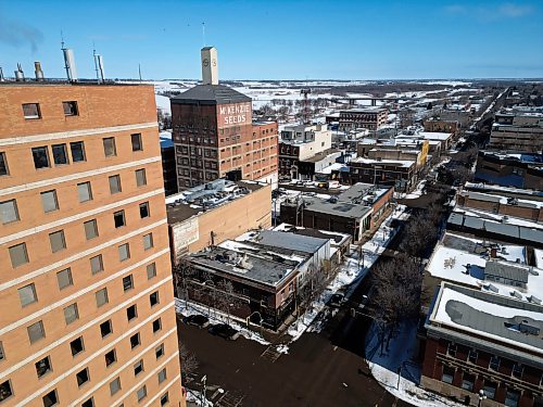 11032026
An aerial view of downtown Brandon on Wednesday afternoon. 
 (Tim Smith/The Brandon Sun)

