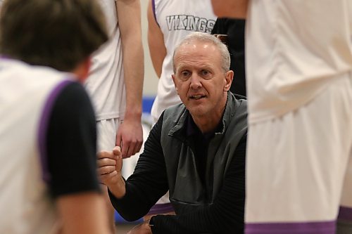 Vikings head coach Brett Nohr won his first AAAA provincial game in 20 years at Vincent Massey on Thursday. (Thomas Friesen/The Brandon Sun)