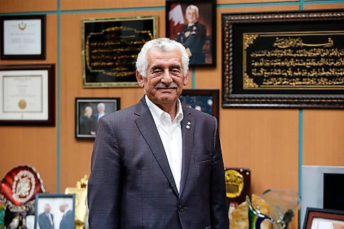 JOHN WOODS / WINNIPEG FREE PRESS
Abdo (Albert) El Tassi, president and CEO of Peerless Garments, is photographed in his Winnipeg business Monday, August 8, 2022. El Tassi was invited to be Manitobaճ next lieutenant governor but turned it down because he would have to give up too much including his business.
Reporter: sanders