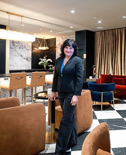 Ruth Bonneville Free Press
BIZ - Fort Garry Hotel Vice Regal Floor
Photo of Fort Garry Hotel owner, Ida Albo, in the Vice Regal executive lounge area in the new luxury space opening in their hotel.
Feature on the new Fort Garry Hotel’s Vice Regal Floor," a luxury five-star "elevated experience" that the hotel will begin offering in April.
See story by Aaron
March 17th,, 2026