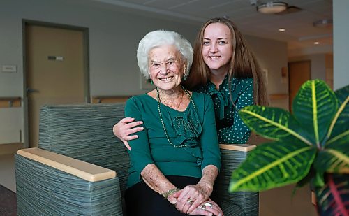 Ruth Bonneville Winnipeg Free Press 

VOLUNTEER 95yr volunteer

Portrait of 95-year-old Emily Kosak, with a smile that lights up the room, having her photo taken before heading off to her next volunteer event  at Holy Family home Monday. 

Viktoriia Torianyk, who works at Holy Family Home and is inspired by Emily’s heart,  sharing an embrace.  

Story:
Emily Kosak has been volunteering at Holy Family  for 34+ years, feeding residents who can’t feed themselves, baking for the regular bake sales and helping  out at the nursing home’s daily Bingo sessions. Her favourite part of the day is from between 2 to 3 pm, when she walks for an hour around the xx sq. ft. nursing home, stopping every so often to talk to residents and staff.

March 16th,, 2026
