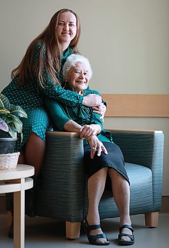 Ruth Bonneville Winnipeg Free Press 

VOLUNTEER 95yr volunteer

Portrait of 95-year-old Emily Kosak, with a smile that lights up the room, having her photo taken before heading off to her next volunteer event  at Holy Family home Monday. 

Viktoriia Torianyk, who works at Holy Family Home and is inspired by Emily’s heart,  sharing an embrace.  

Story:
Emily Kosak has been volunteering at Holy Family  for 34+ years, feeding residents who can’t feed themselves, baking for the regular bake sales and helping  out at the nursing home’s daily Bingo sessions. Her favourite part of the day is from between 2 to 3 pm, when she walks for an hour around the xx sq. ft. nursing home, stopping every so often to talk to residents and staff.

March 16th,, 2026
