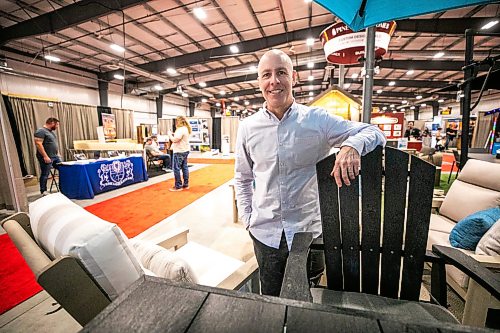 MIKAELA MACKENZIE / FREE PRESS
Andrew Walker, managing director, at the Cottage Country Lake & Cabin Show at the Red River Ex on Friday, March 20, 2026.
For Aaron story
Free Press 2026