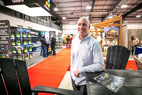 MIKAELA MACKENZIE / FREE PRESS
Andrew Walker, managing director, at the Cottage Country Lake & Cabin Show at the Red River Ex on Friday, March 20, 2026.
For Aaron story
Free Press 2026