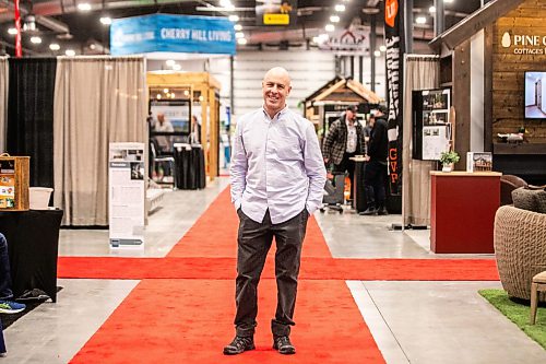 MIKAELA MACKENZIE / FREE PRESS
Andrew Walker, managing director, at the Cottage Country Lake & Cabin Show at the Red River Ex on Friday, March 20, 2026.
For Aaron story
Free Press 2026