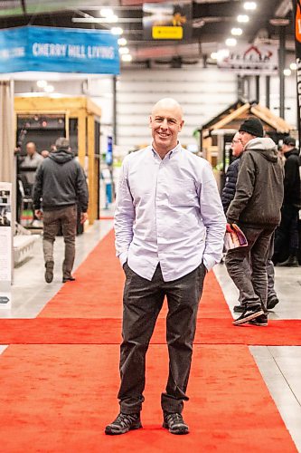 MIKAELA MACKENZIE / FREE PRESS
Andrew Walker, managing director, at the Cottage Country Lake & Cabin Show at the Red River Ex on Friday, March 20, 2026.
For Aaron story
Free Press 2026