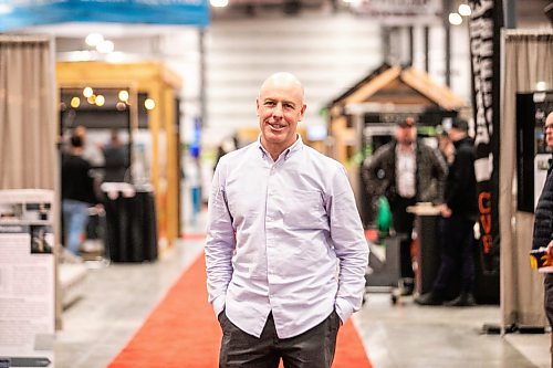 MIKAELA MACKENZIE / FREE PRESS
Andrew Walker, managing director, at the Cottage Country Lake & Cabin Show at the Red River Ex on Friday, March 20, 2026.
For Aaron story
Free Press 2026