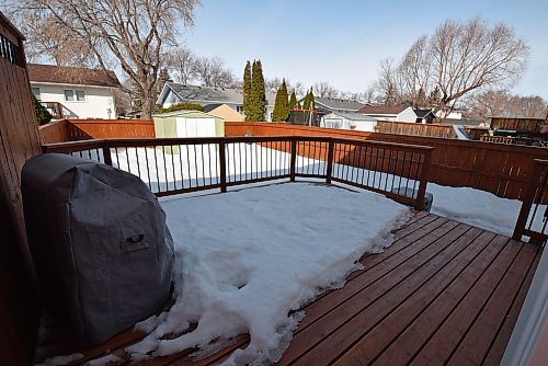 Todd Lewys / Free Press
Step out back and there’s a big deck ready for entertaining, chilling out or watching the kids play.