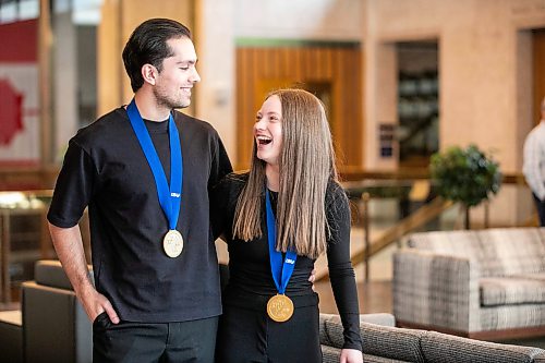 MIKAELA MACKENZIE / FREE PRESS

Yohnatan Elizarov (left) and Ava Kemp, World Junior Figure Skating Championship gold medal winners, at City Hall on Wednesday, March 25, 2026. 


Free Press 2026