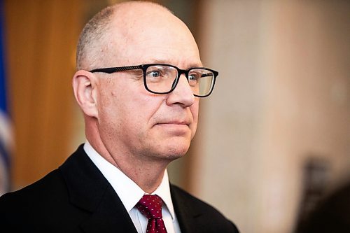 MIKAELA MACKENZIE / FREE PRESS

Mayor Scott Gillingham speaks to the media at City Hall on Wednesday, March 25, 2026. 

For Erik story.
Free Press 2026