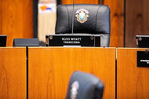 MIKAELA MACKENZIE / FREE PRESS
Russ Wyattճ seat at City Hall on Wednesday, March 25, 2026.
Free Press 2026