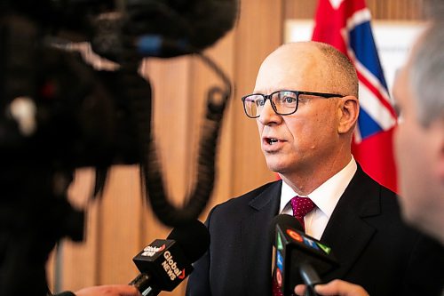 MIKAELA MACKENZIE / FREE PRESS
Mayor Scott Gillingham speaks to the media at City Hall on Wednesday, March 25, 2026.
For Erik story.
Free Press 2026