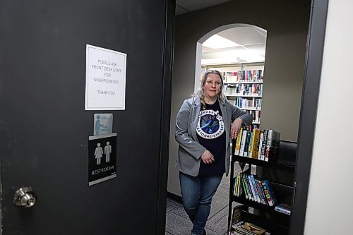 Ruth Bonneville  Free Press

49.8 - Ai news

Photo of Ashley Myers is the director of library services of the Brokenhead River Regional Library in Beausejour next to the washroom.  See story below. 

 This is for a 49.8 about Boring News, an AI news company that launched recently in Manitoba and has been generating thousands of local stories, many with incorrect or fabricated information. 

Ashley Myers is the director of library services of the Brokenhead River Regional Library in Beausejour. She is quoted in this Boring News story from January, but says she was never interviewed and that the quote is entirely fabricated. She was also disturbed by the AI image included in the piece as it looks nothing like the library or its washrooms.

Story by Eva Wasney

March 25th, 2026
