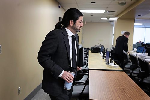 Ruth Bonneville Free Press
Local Shaun Babakhanians HQ hearing
Photo of Shaun Babakhanians, developer for Caspian, just prior to the start of his questioning at the Winnipeg Police Service Headquarters Inquiry Thursday.
See story by Joyana
March 26th, 2026