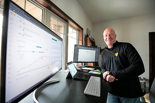 "We literally have 80 years of experience and data in our platform today that is always learning and always getting better," says Mark Lepp, owner of GrainFox. (Mikaela MacKenzie/Winnipeg Free Press)