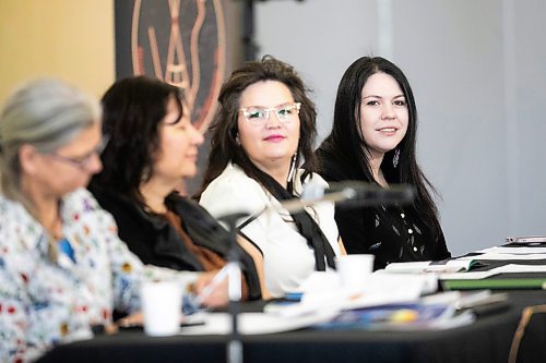 MIKAELA MACKENZIE / FREE PRESS
Panelist Andrea Funk-Edwards at the release of the Our Health Counts First Nations and Mtis health reports at the Aboriginal Health & Wellness Centre on Friday, April 17, 2026.
For Scott Billeck story.
Free Press 2026