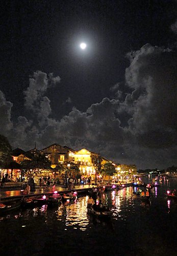 JASON HALSTEAD / FREE PRESS
A full-moon evening on a canal in Hoi An, Vietnam