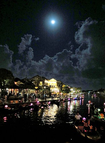 JASON HALSTEAD / FREE PRESS
A full-moon evening on a canal in Hoi An, Vietnam
