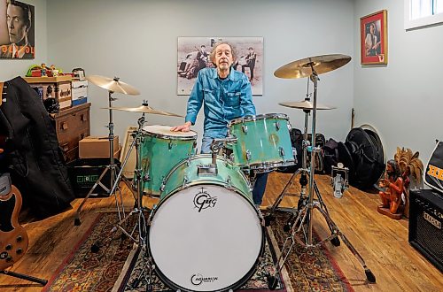 MIKE DEAL / FREE PRESS
Greg Gardner, a much-respected musician who's celebrating 60 years in the business after getting his start as a drummer for a touring band when he was 14. Gardner, whose dad was radio legend Cliff Gardner, is also a professional graphic designer. He's designed album covers for umpteen bands, and worked as a set designer on close to 80 movies. 
Reporter: David Sanderson
260423 - Thursday, April 23, 2026.