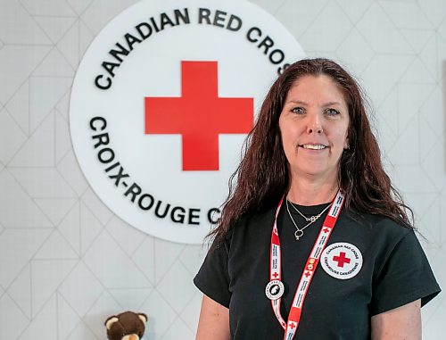 BROOK JONES/FREE PRESS
Canadian Red Cross volunteer Debbie Blair is pictured at the Canadian Red Cross at 850 Pembina Hwy. in Winnipeg, Man., Thursday, May 29, 2025. Blair is a personal disaster assistance and emergency response team supervisor.