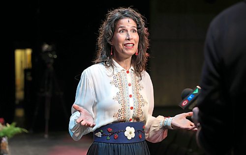 Ruth Bonneville  Free Press

ENT Media Call - Rubaboo 

Photo of Andrea Menard creator and starring in the show  Rubaboo . 

Photos during the media call  of the cast of Rubaboo  - A Métis Cabaret, at  Royal MTC John Hirsch Theatre,Wednesday. 


April 29th, 2026