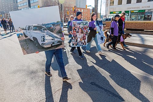MIKE DEAL / FREE PRESS
A procession of people affected by drunk driving, including relatives, friends and community supporters, join MADD Winnipeg  for a memorial procession from The Forks down Broadway to the Manitoba Legislative building, on the inaugural Victims of Impaired Driving Day in Manitoba. 
Reporter: Gabrielle Piche
260501 - Friday, May 01, 2026.