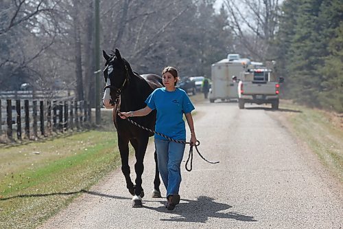 Horses were evacuated from Pine Castle Equestrian Centre while a grass fire threatened the facility. (Tim Smith/The Brandon Sun)
