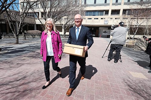 Ruth Bonneville  Free Press


LOCAL - Gillingham

Scott Gillingham and his wife Marla are all smiles after Gillingham walks out with a box of documents after  officially registering for Mayoral Election at City Hall Today

Scott Gillingham will officially register today as a candidate for Mayor of Winnipeg in the 2026 municipal election.

May 1st, 2026
