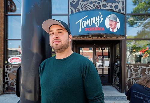 MIKE DEAL / WINNIPEG FREE PRESS
Thomas Schneider, owner of Tommy’s Pizzeria, 842 Corydon Avenue.
Thomas said Tommy’s Pizzeria was broken into again early Saturday morning, for around the seventh time in 3.5 years. He and another restaurant owner are calling for another jail and/or detox centre to combat crime.
See Gabby’s story
230802 - Wednesday, August 02, 2023.