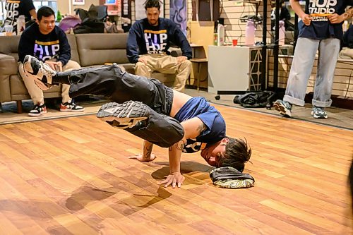 Mike Sudoma/Free Press
Dancer Bryce Vendicacion works on a routine as other class attendees watch during a class at 393 Studios Tuesday evening
May 12, 2026


