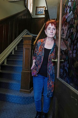 Ruth Bonneville Free Press
faith - Christian ministry HIV
Portrait of Moe Feakes - Executive Director at House of Hesed, in the foyer of the home on Edmonton. Feakes is concerned about how they will keep the doors open with funding cuts and increase in costs.
House of Hesed, a Christian ministry that provides a home for people
living with HIV/AIDS.
Reporter Josiah Neufeld
May 13th, 2026
