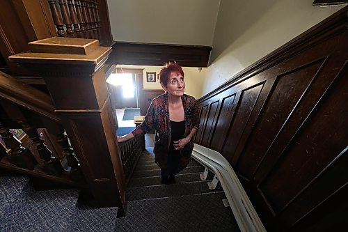 Ruth Bonneville Free Press
faith - Christian ministry HIV
Portrait of Moe Feakes - Executive Director at House of Hesed, in the foyer of the home on Edmonton. Feakes is concerned about how they will keep the doors open with funding cuts and increase in costs.
House of Hesed, a Christian ministry that provides a home for people
living with HIV/AIDS.
Reporter Josiah Neufeld
May 13th, 2026