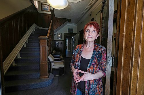 Ruth Bonneville Free Press
faith - Christian ministry HIV
Portrait of Moe Feakes - Executive Director at House of Hesed, in the foyer of the home on Edmonton. Feakes is concerned about how they will keep the doors open with funding cuts and increase in costs.
House of Hesed, a Christian ministry that provides a home for people
living with HIV/AIDS.
Reporter Josiah Neufeld
May 13th, 2026
